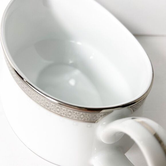 Vintage Noritake 4338 Metropolitan Platinum Creamer - Picture 12 of 12